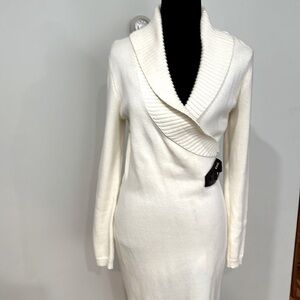 Women’s sweater dress size small. 91 percent cotton, 9 percent nylon polyamide